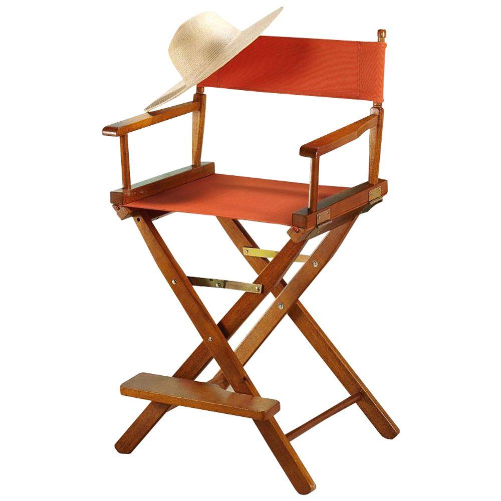 24 In Director S Chair Honey Oak Solid Wood Frame 220 05 The Home Director S Chair Honey Oak Solid Wood Frame 220 05 The Home Depot