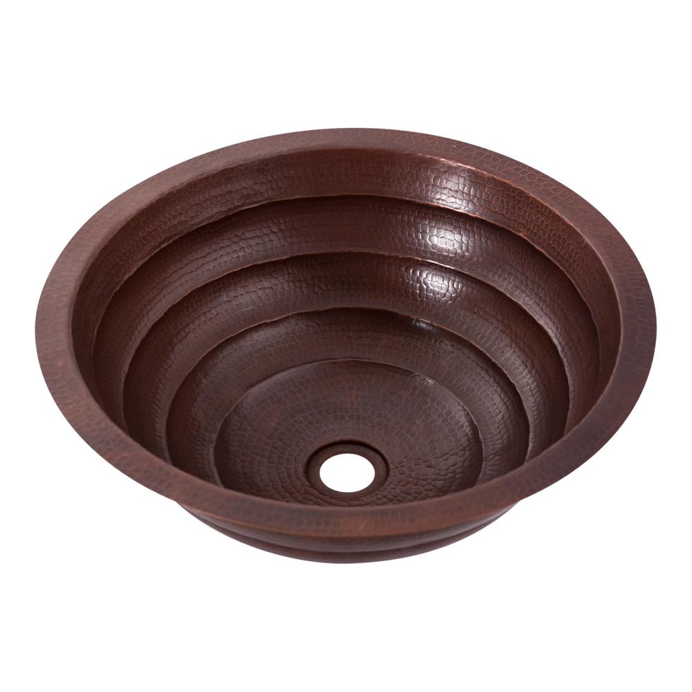 Matamoras Tiered Copper Bathroom Sink in AntiqueTCU006AN The Home Depot