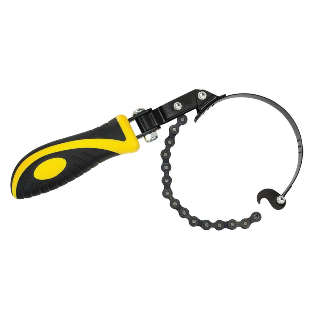 Lumax H.D. Chain Type Adjustable Oil Filter Wrench 21/2 in. to 41/2