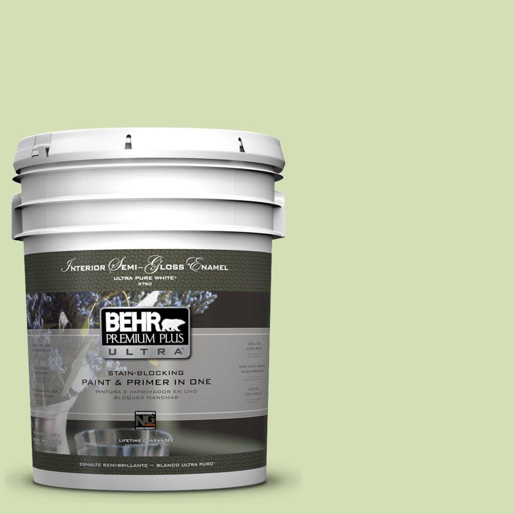 BEHR Premium Plus Ultra 5gal. 420C3 Celery Bunch SemiGloss Enamel