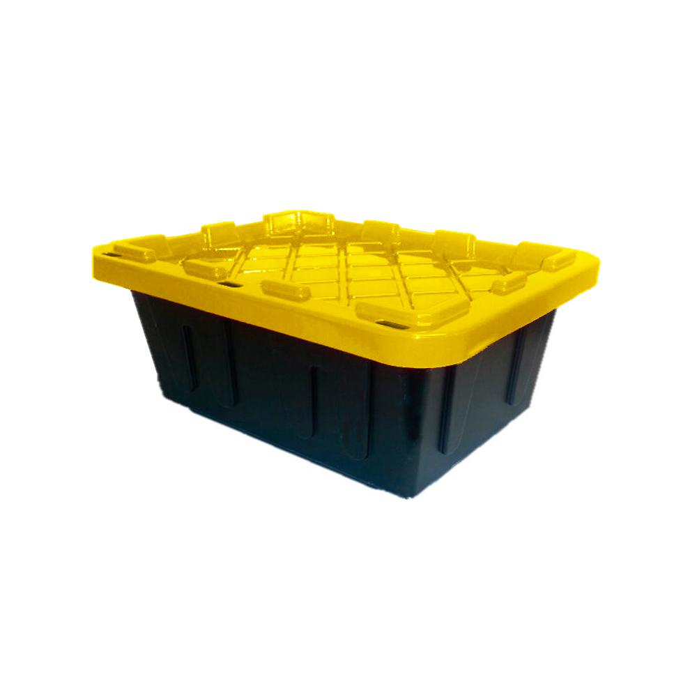 Heavy Duty Black and Yellow Storage Bin Collection - Storage