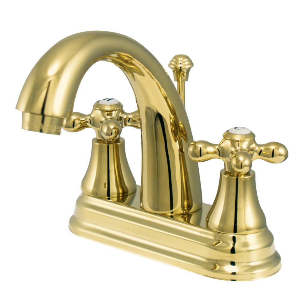 Polished Brass Kingston Brass Centerset Bathroom Sink Faucets Hks7612ax 64 1000 