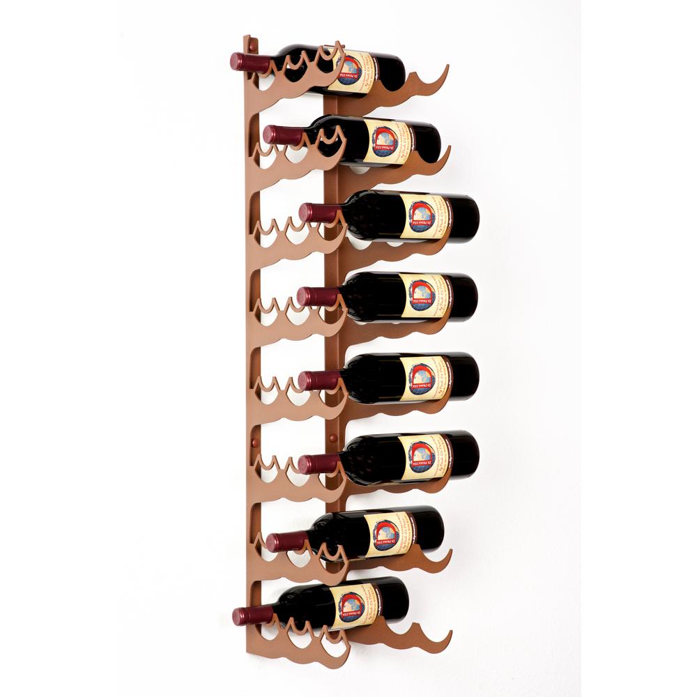 DI PRIMA USA Eagle Edition 16 Bottle Wall Mounted Wine Rack (Double Row ...