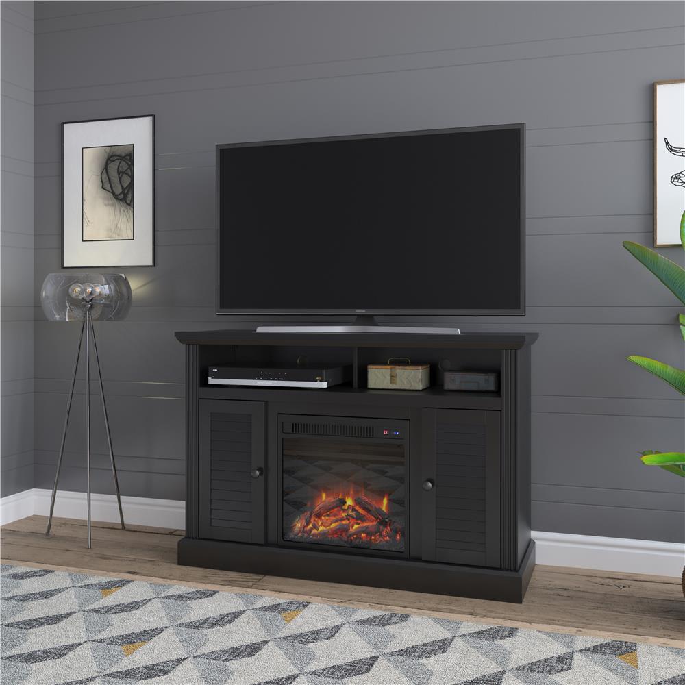 Ameriwood Home Cass 47.2 in. Electric Fireplace TV Stand ...