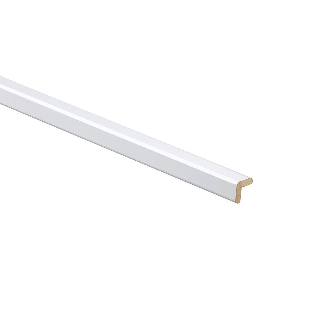 ALL WOOD CABINETRY LLC Express Assembled 96 in. x 0.75 in. x 0.75 in. Outside Corner Molding in Vesper White was $50.9 now $34.57 (32.0% off)