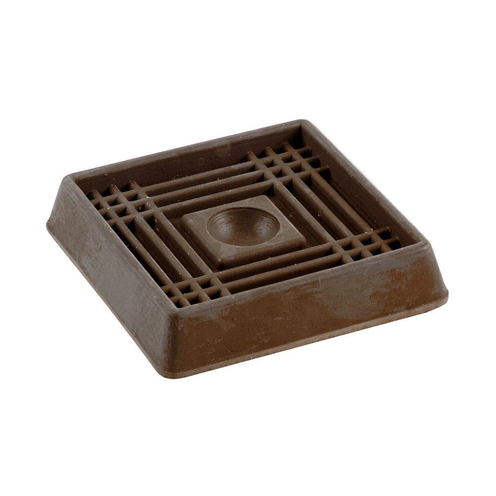 Chair Leg Cap Furniture Accessories Replacement Parts Brown Smooth Rubber Furniture Cups 4 Per Pack