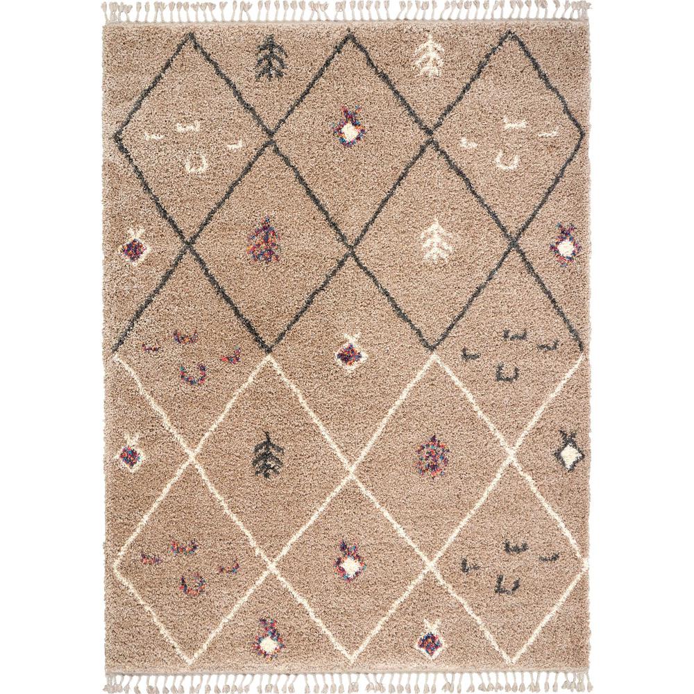 Nourison Nordic 8 X 11 Taupe Scandinavian Area Rug