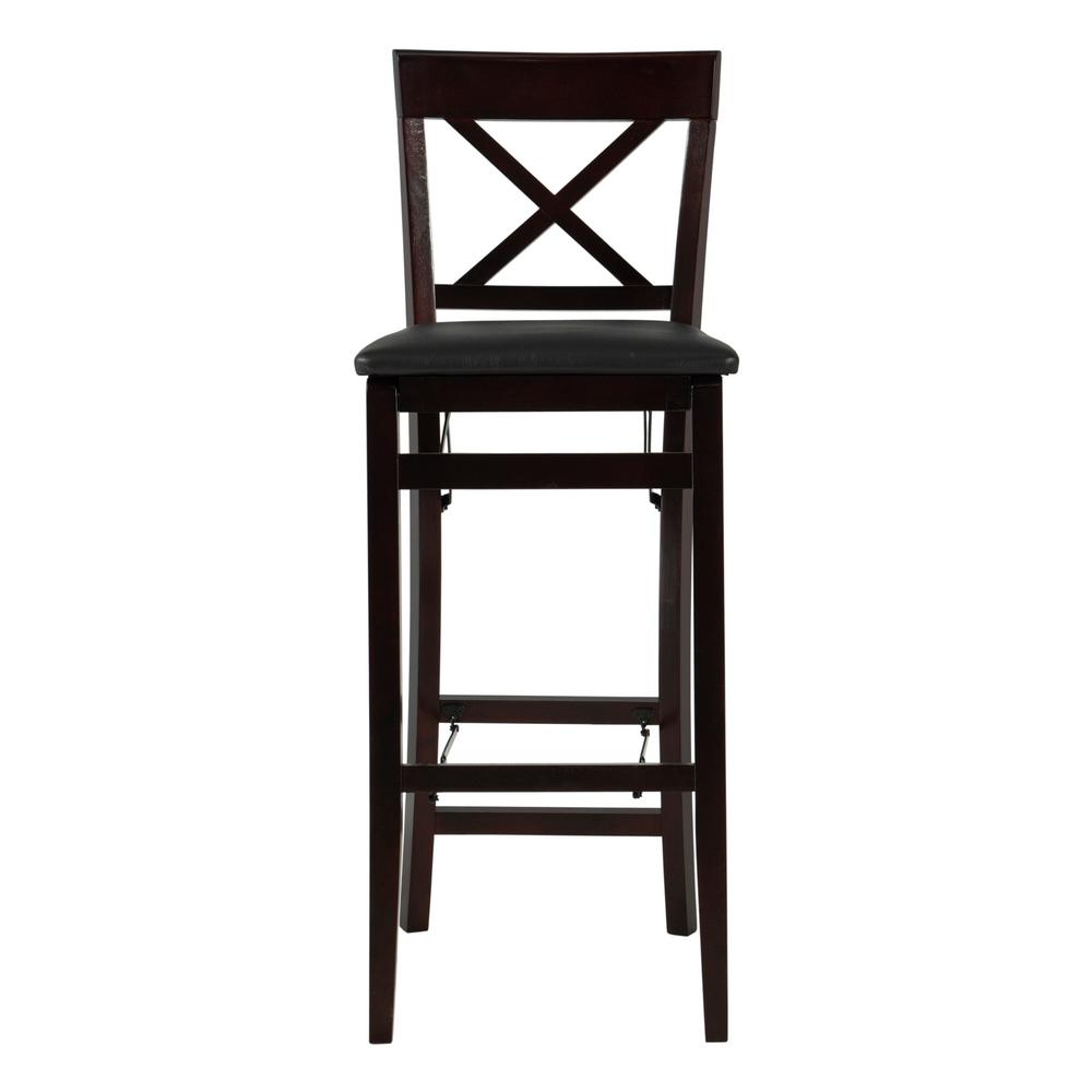 Linon Home Decor Triena 30 In Espresso X Back Folding Bar Stool   Brown Linon Home Decor Bar Stools 01851esp01asu 64 1000 