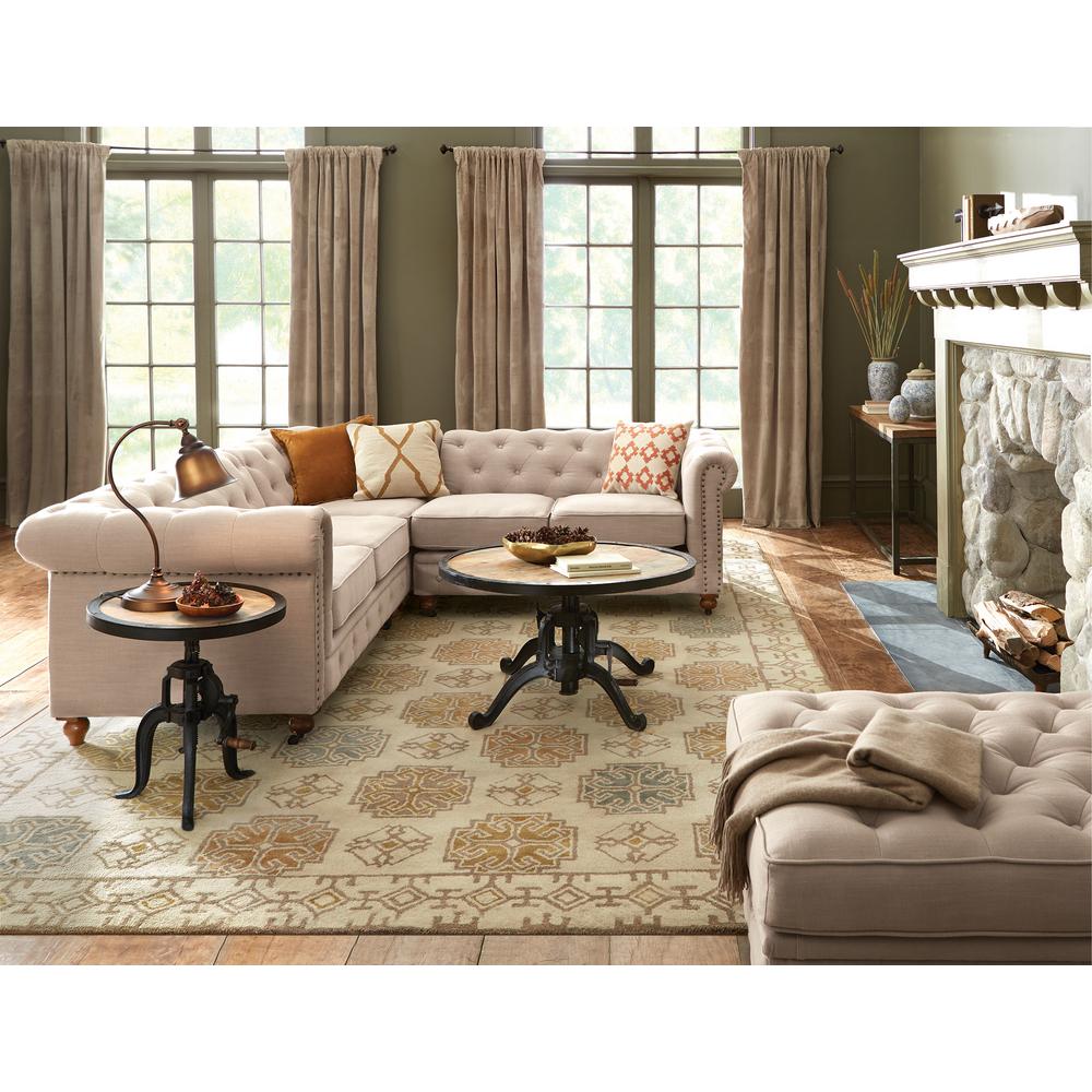 Round Rustic Coffee Table Accent Tables Living Room Natural Reclaimed Extendable Coffee Table