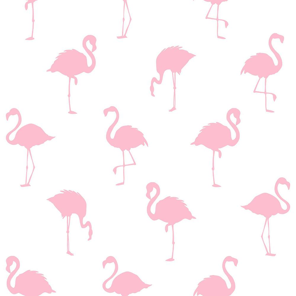 8 In X 10 In Lovett Pink Flamingo Wallpaper Sample Dd138992sam