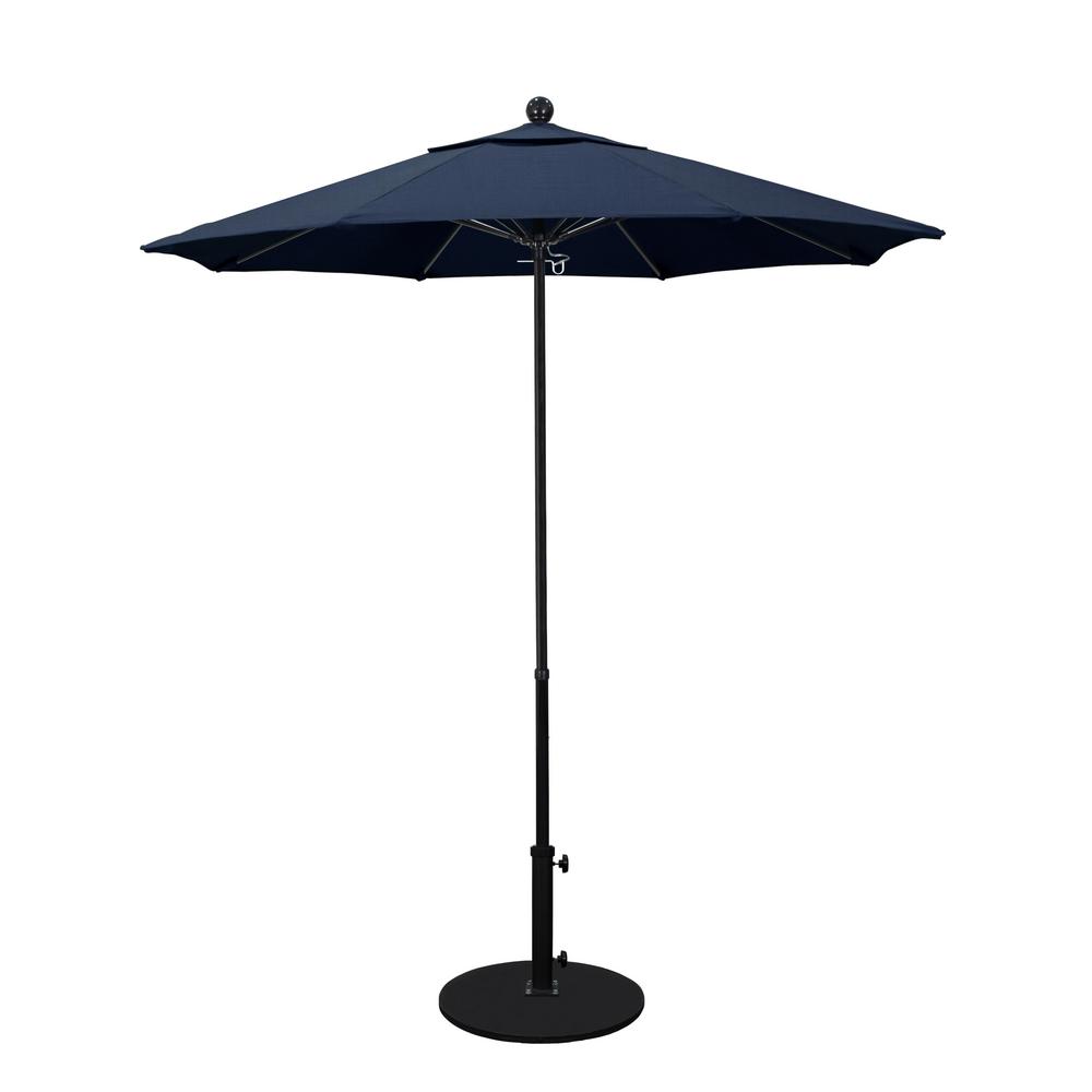 California Umbrella 7.5 ft. Fiberglass Pole Market Fiberglass Ribs Push