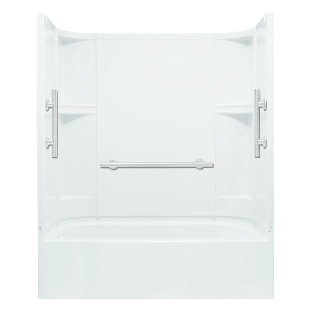 Fiberglass Bathtub & Shower Combos Bathtubs The Home Depot