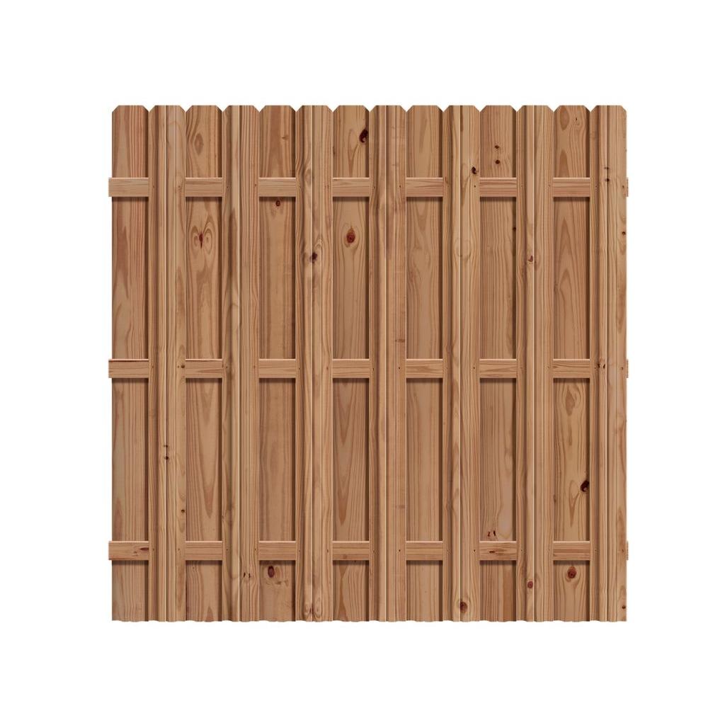Outdoor Essentials 6 Ft X Pressure Treated Cedar Tone Wood Moulded Multi Style Fence Panel Outdoor Essentials 6 Ft X Pressure Treated Cedar Tone Wood Moulded Multi Style Fence Panel