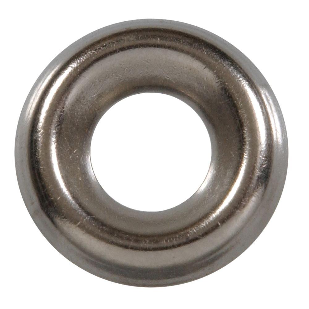 The Hillman Group #6 Stainless Steel Finish Washer (40-Pack)-2905 - The Home Depot Stainless Steel Washers