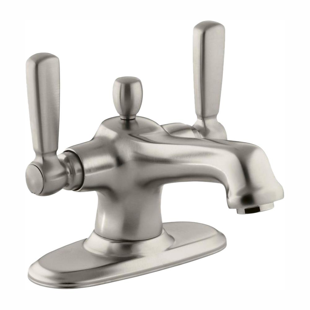 Kohler Bancroft 4 In Centerset 2 Handle Low Arc Bathroom Faucet