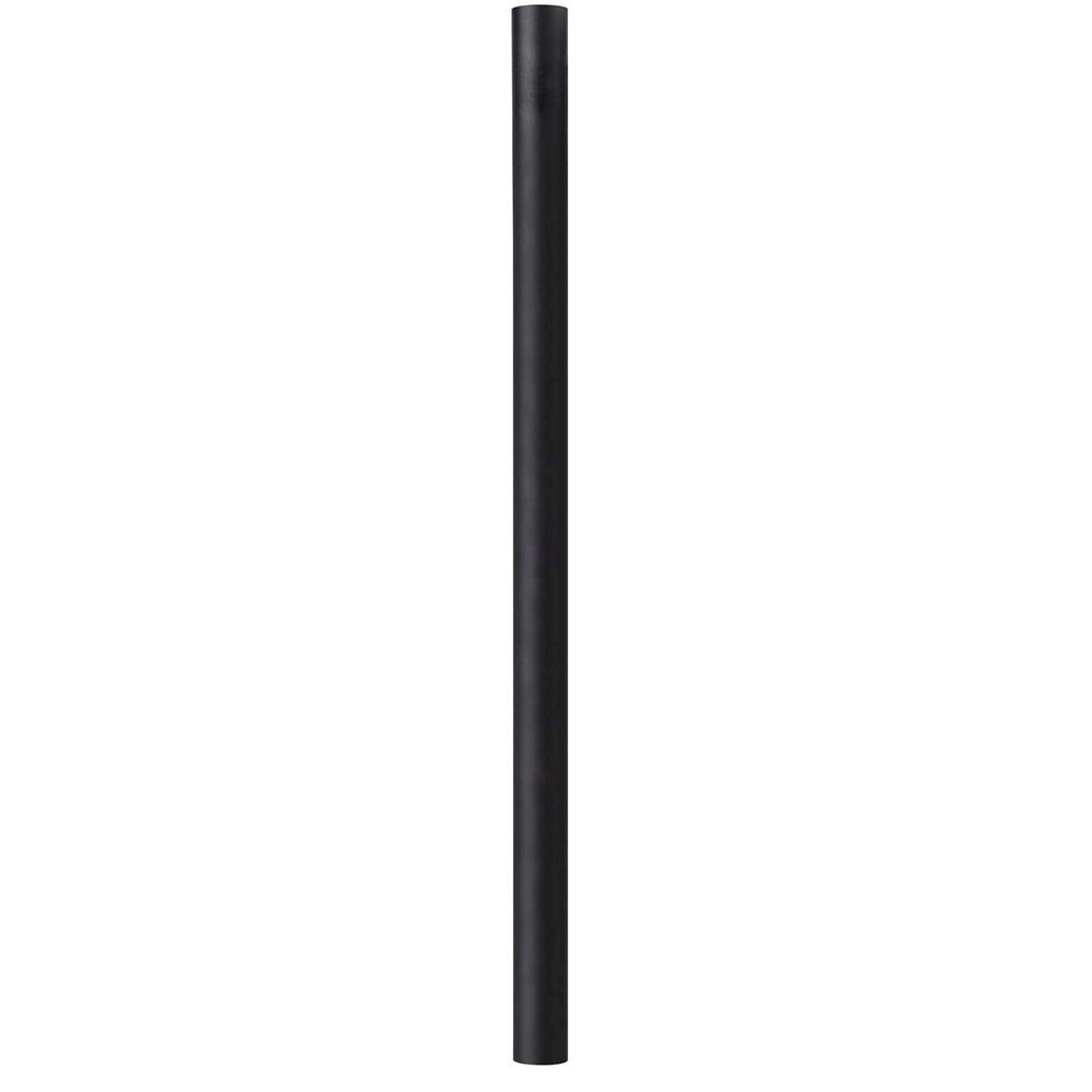 SOLUS 7 ft. Black Outdoor Direct Burial Aluminum Lamp Post fits Most ...