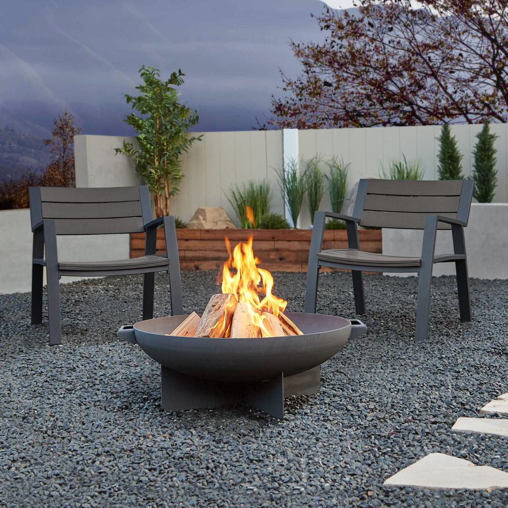 Real Flame Anson 3 Piece Aluminum Patio Conversation Set With Fire Real Flame Anson 3 Piece Aluminum Patio Conversation Set With Fire Pit And Of