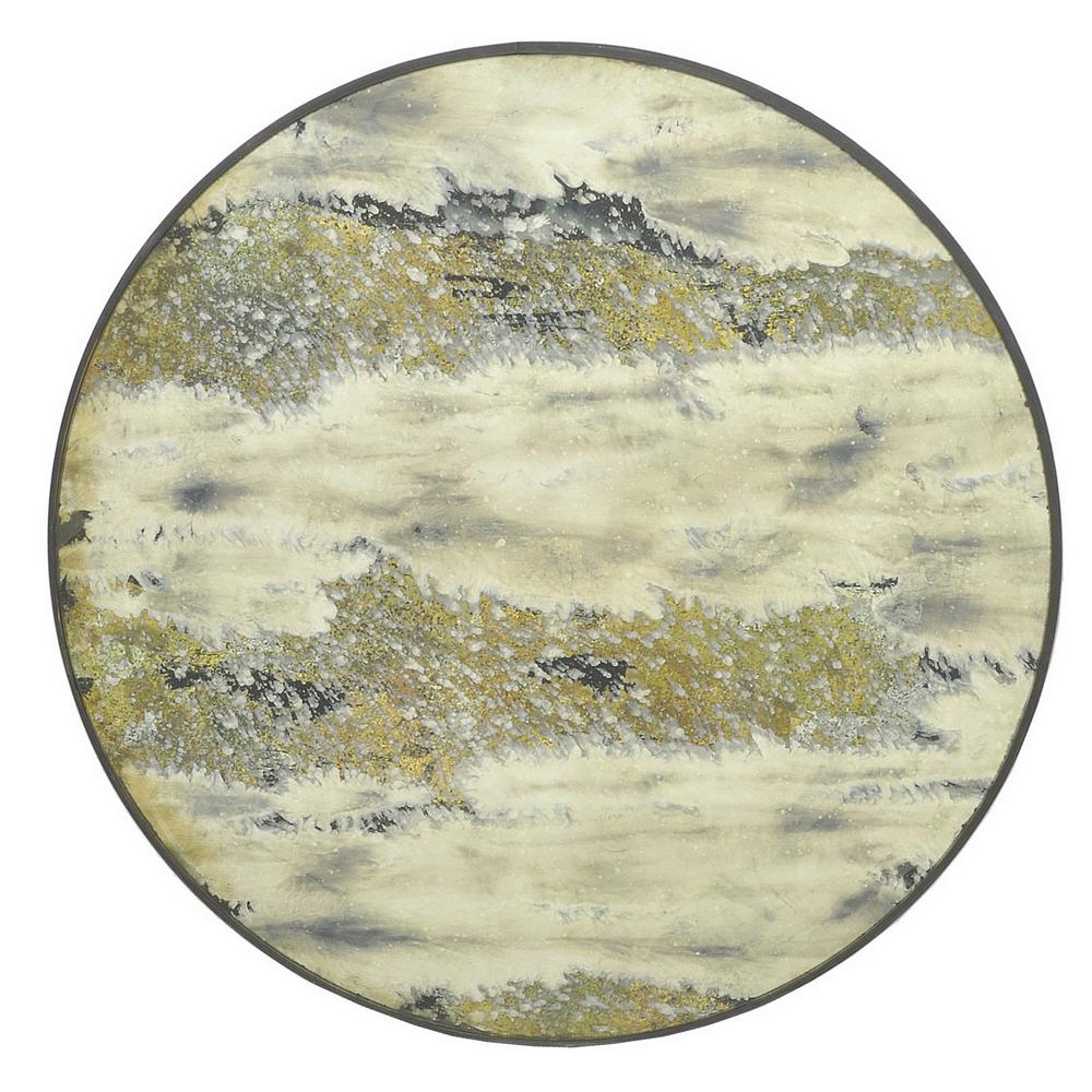 18 In X 1 Multi Colored Wood Frame Anti Mirror Wall Art