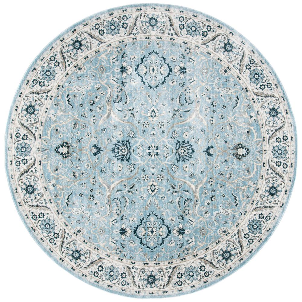 area cream light blue rug round ft isabella safavieh 7r shape