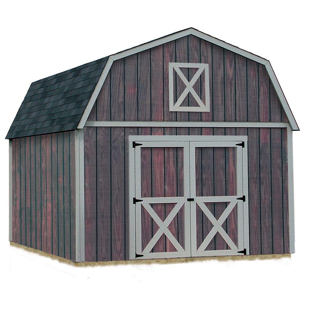 Best Barns Denver 12 ft. x 16 ft. Wood Storage Shed Kit 