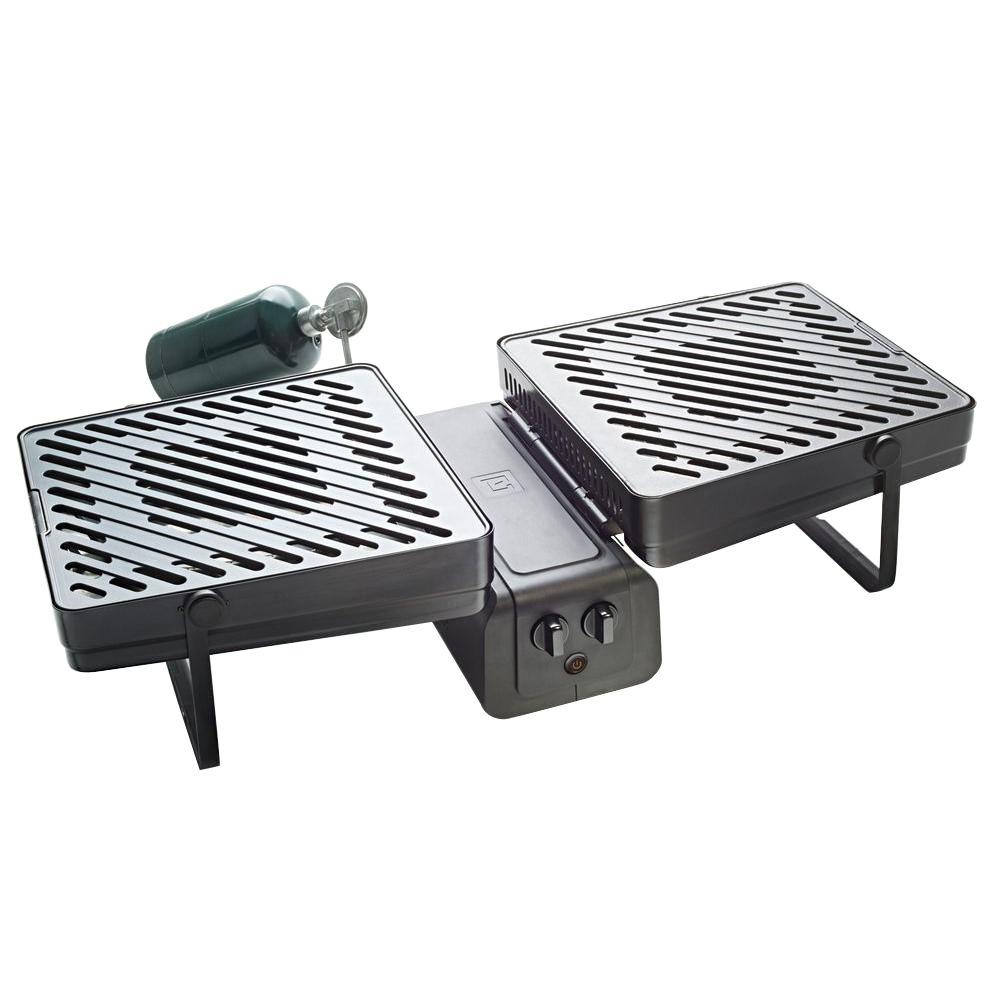 Elevate Grill 286 Sq In 2 Burner Portable Propane Gas Elevate Grill 286 Sq In 2 Burner Portable Propane Gas Black
