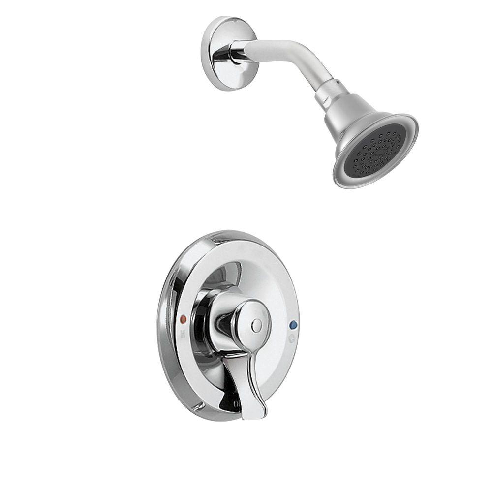 Moen Posi Temp Single Handle 1 Spray Shower Faucet With Valve In