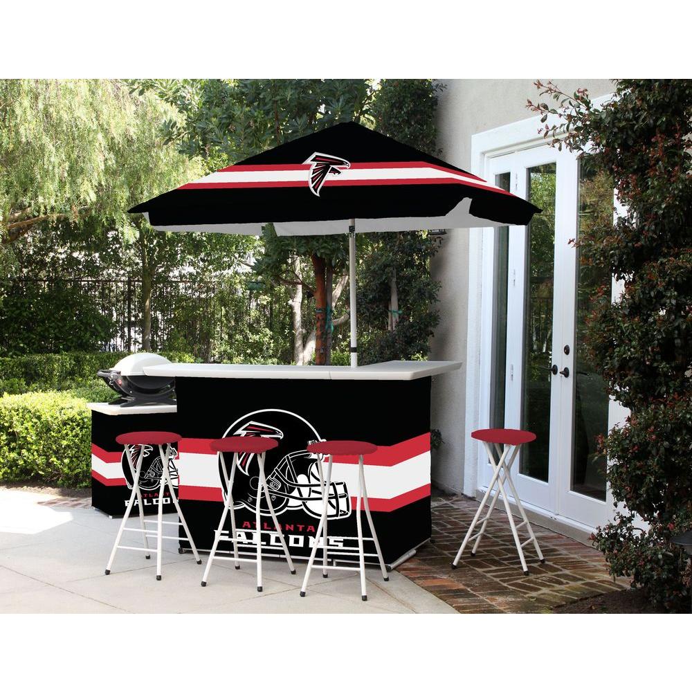 Best of Times Atlanta Falcons All-Weather Patio Bar Set with 6 ft ...