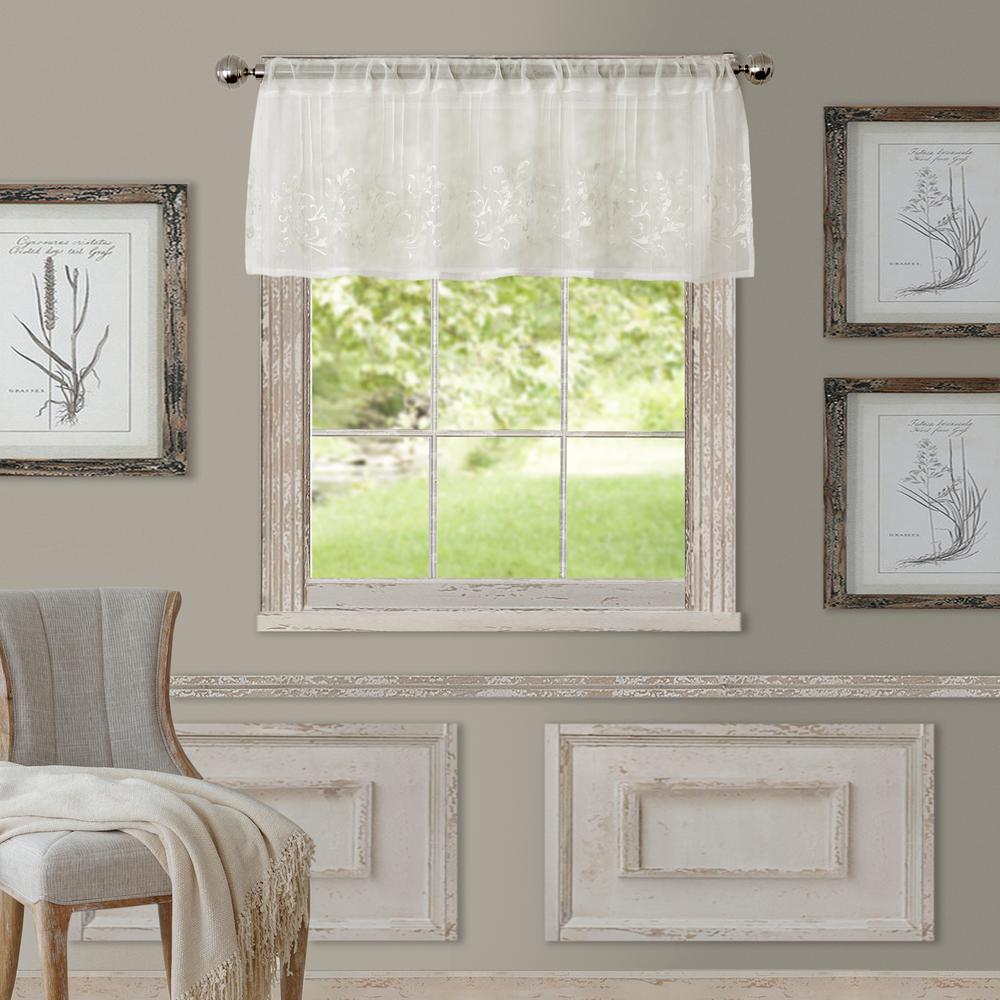 Floral Indoor Sheer Curtains Drapes Window Treatments
