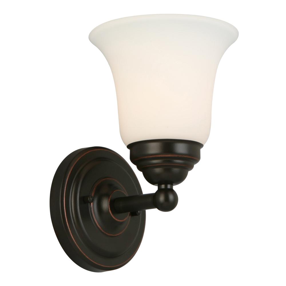 Luminosa 1 Light Oil Rubbed Bronze Wall Sconce Lt1001 The Home Depot Luminosa 1 Light Oil Rubbed Bronze Wall Sconce