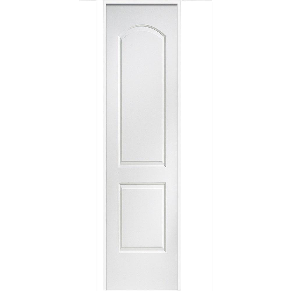 Mmi Door 16 In X 80 Smooth Caiman Left Hand Solid Core Primed Smooth Caiman Left Hand Solid Core Primed Molded Composite Single Prehung Interior Door