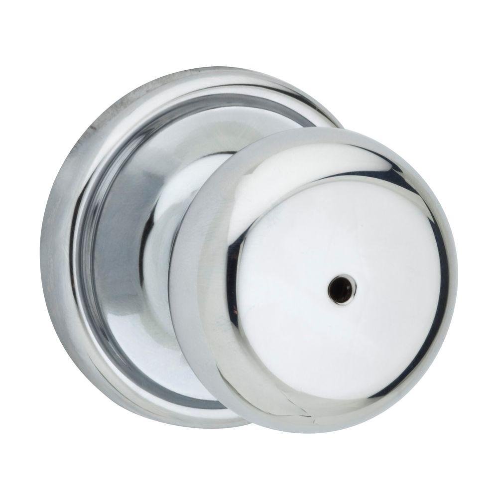 Kwikset Hancock Polished Chrome Bed/Bath Knob-730H 26 RCAL RCS - The ...