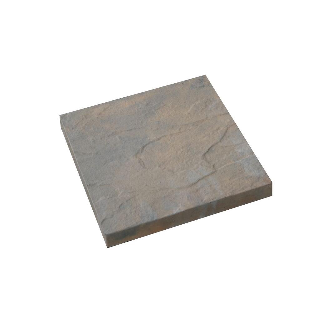 Nantucket Pavers Yorkstone 18 in. x 18 in. Tan Variegated Concrete ...