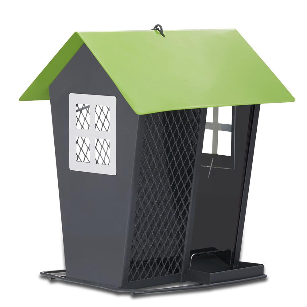 Perky Pet Gray And Lime Seed Duo Hanging Bird Feeder 2 Lb