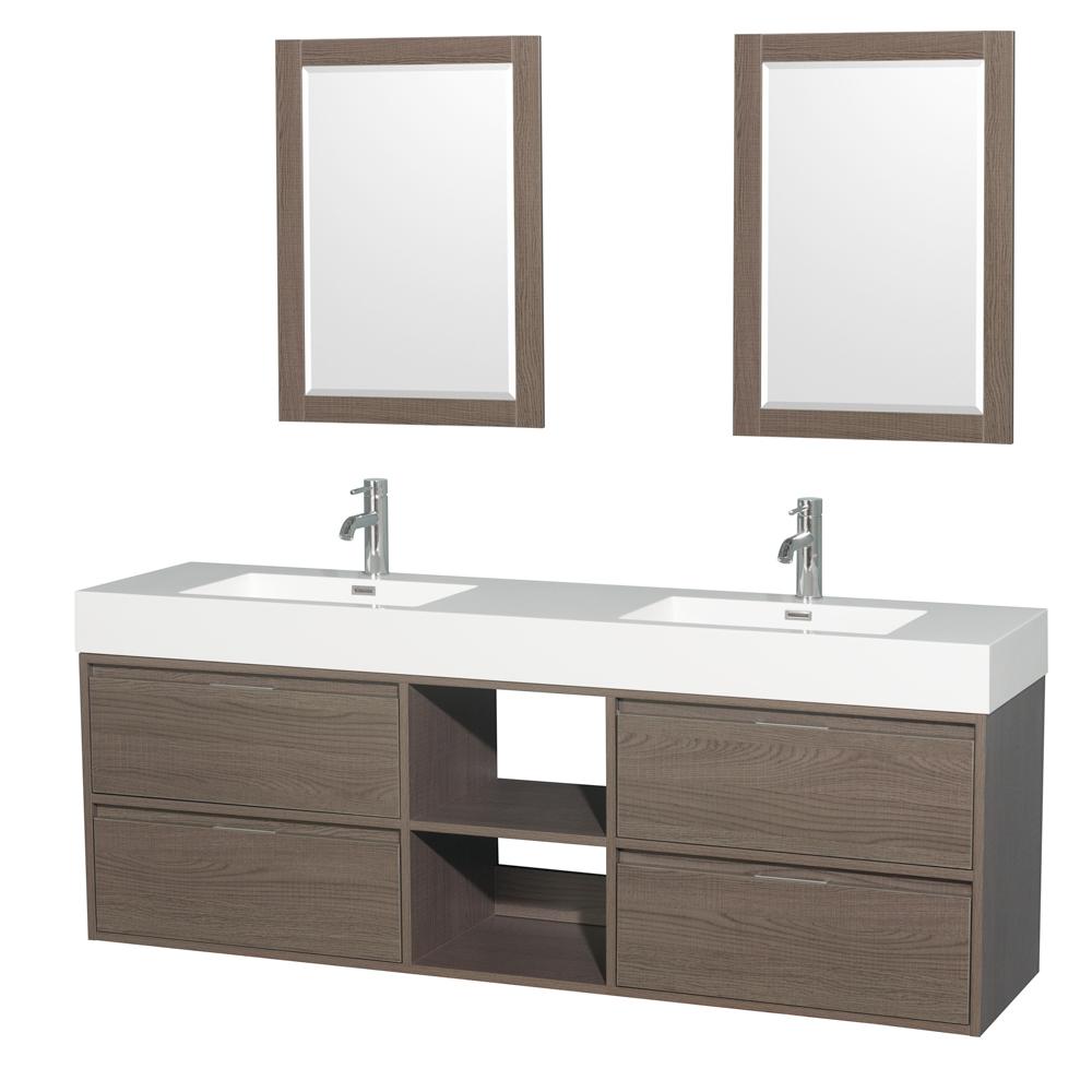 72 Inch Vanities Floating Bathroom Vanities Bath The Home Depot