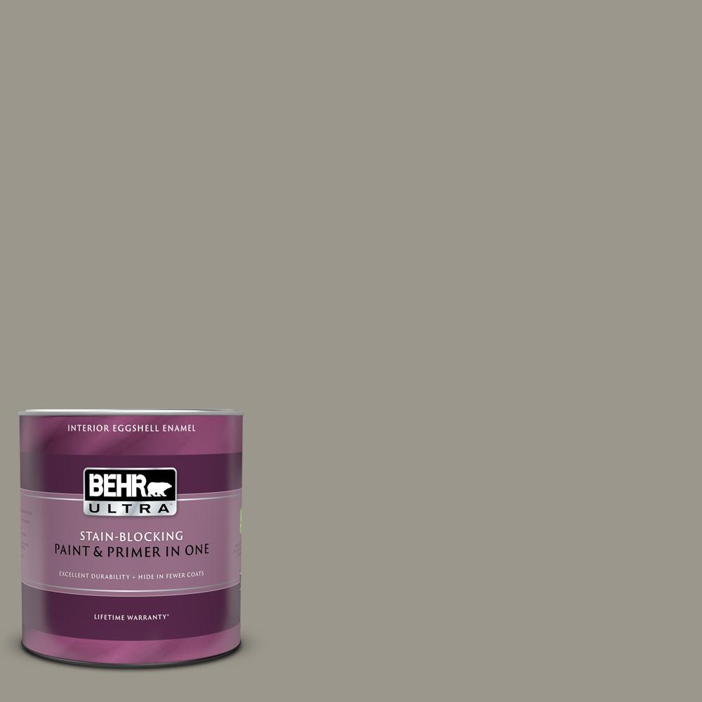BEHR ULTRA 1 qt. MQ260 Iron Gate Eggshell Enamel Interior Paint and