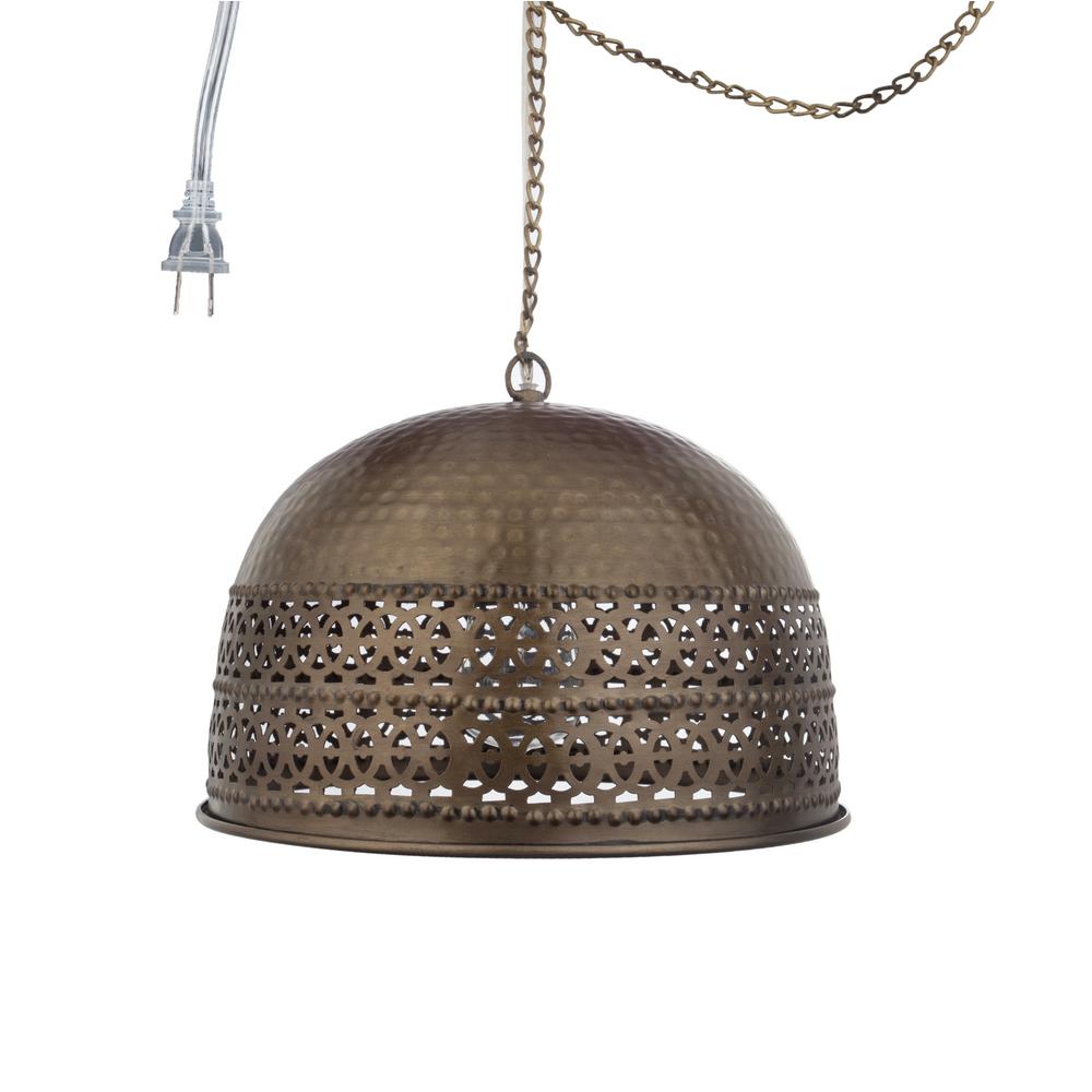 River Of Goods 1 Light Antiqued Brass Pierced Metal Pendant With River Of Goods 1 Light Antiqued Brass Pierced Metal Pendant With Rolled Edge