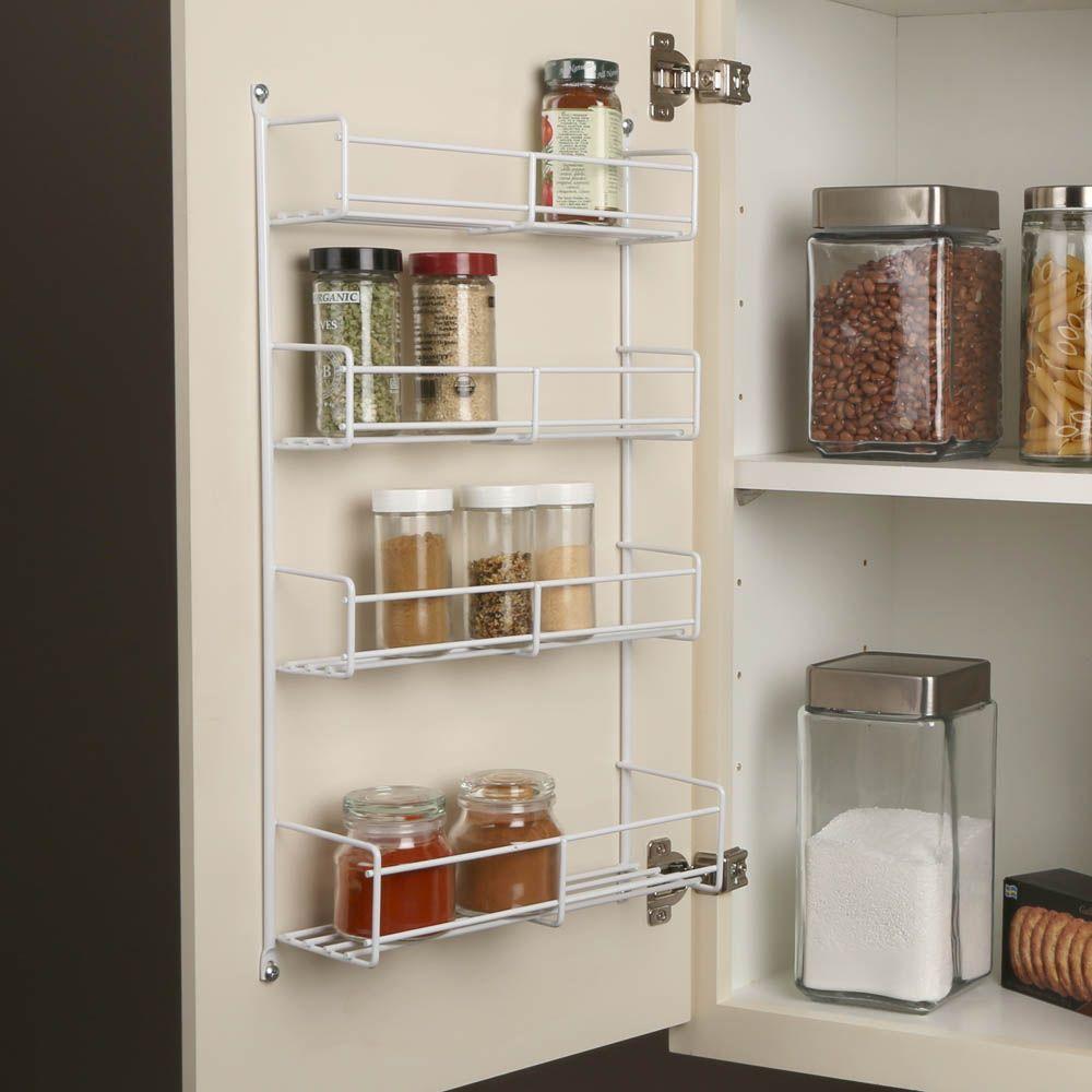 Knape Vogt 20 In X 13 81 In X 3 88 In Door Mount Spice Rack