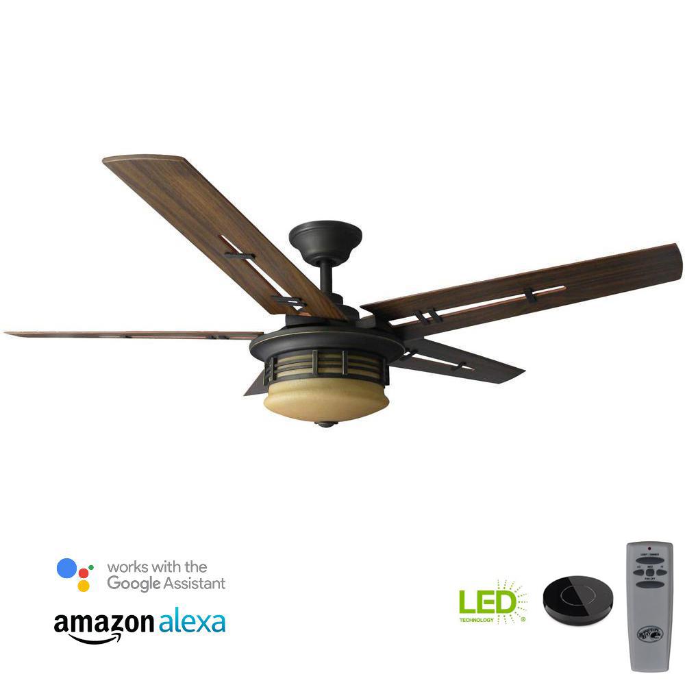 Hampton Bay Residential Mission Ceiling Fans With Lights