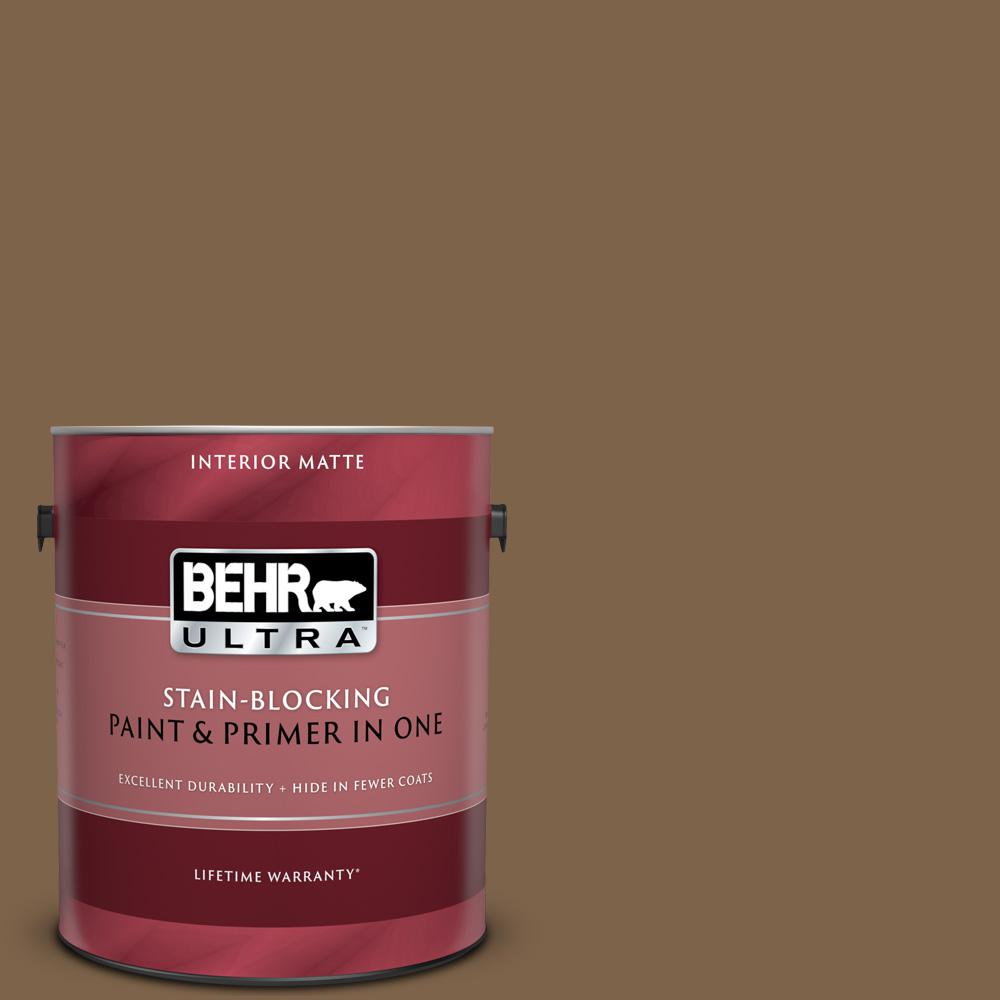 Behr Ultra 1 Gal Ppu4 19 Arts And Crafts Matte Interior Paint And Primer In One