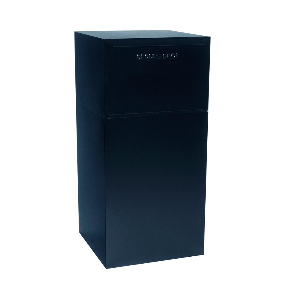 dVault Curbside Mail and Package Delivery Vault Black Locking Mailboxes