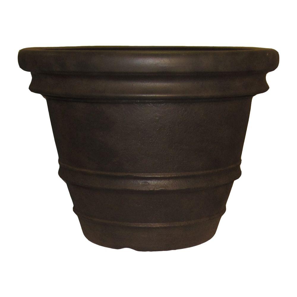 Tuscany 22 In Round Java Resin Planter Us936116 The Home Depot