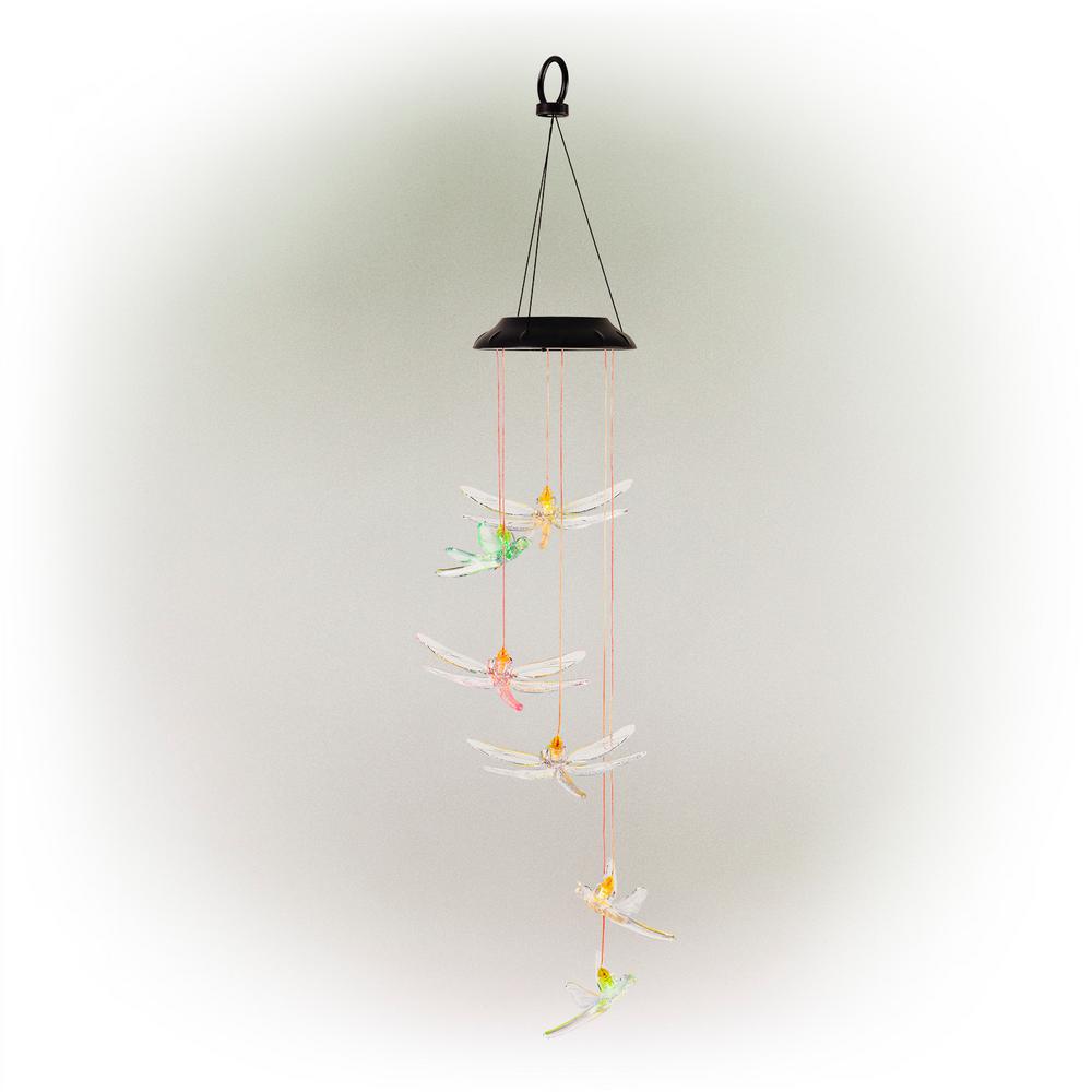 Alpine Corporation Solar Dragonfly Wind ChimeQLP834SLRCC The Home Depot