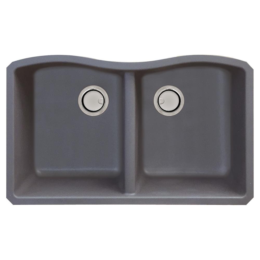 grey transolid undermount kitchen sinks aude3219 17 64_1000