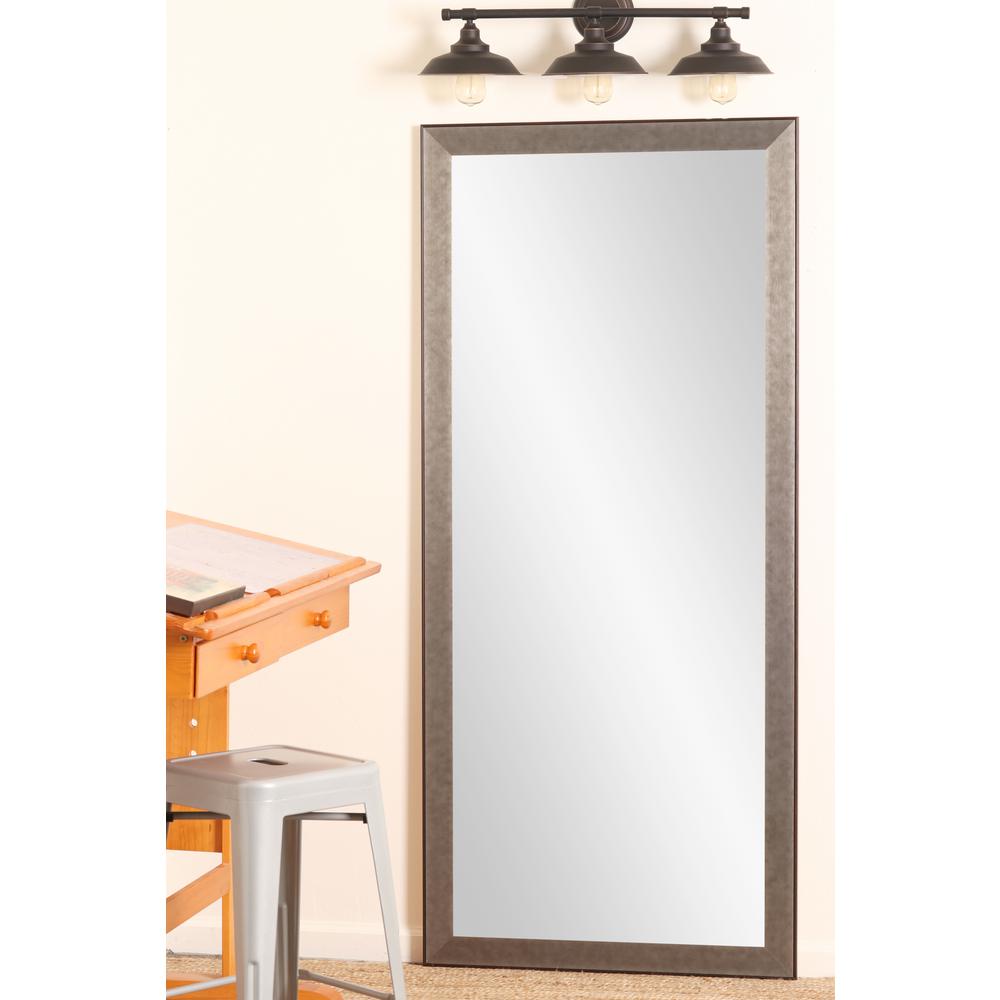 BrandtWorks Industrial Metal Slim Floor MirrorBM66THIN The Home Depot