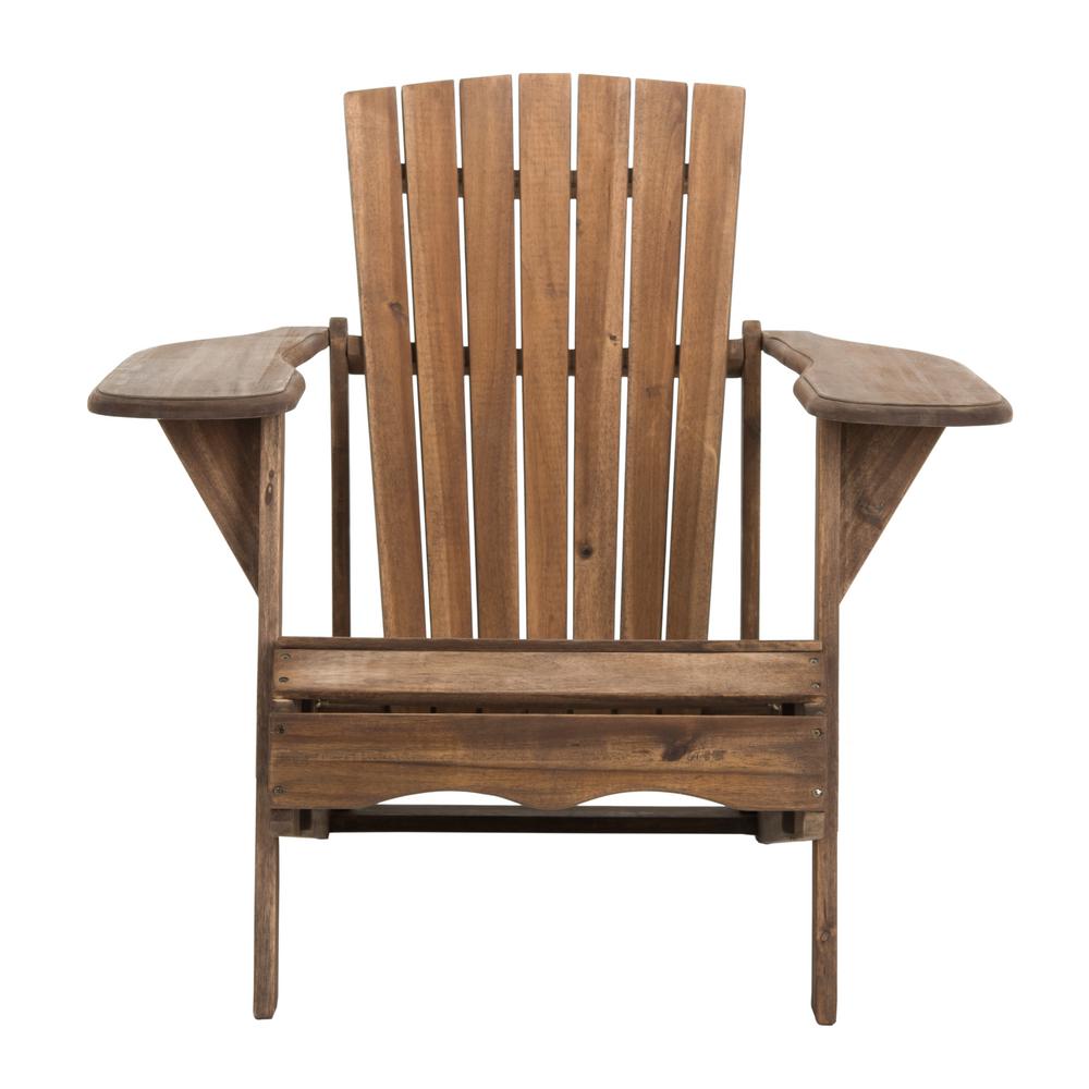 Safavieh Mopani Rustic Brown Wood Adirondack Chair ...