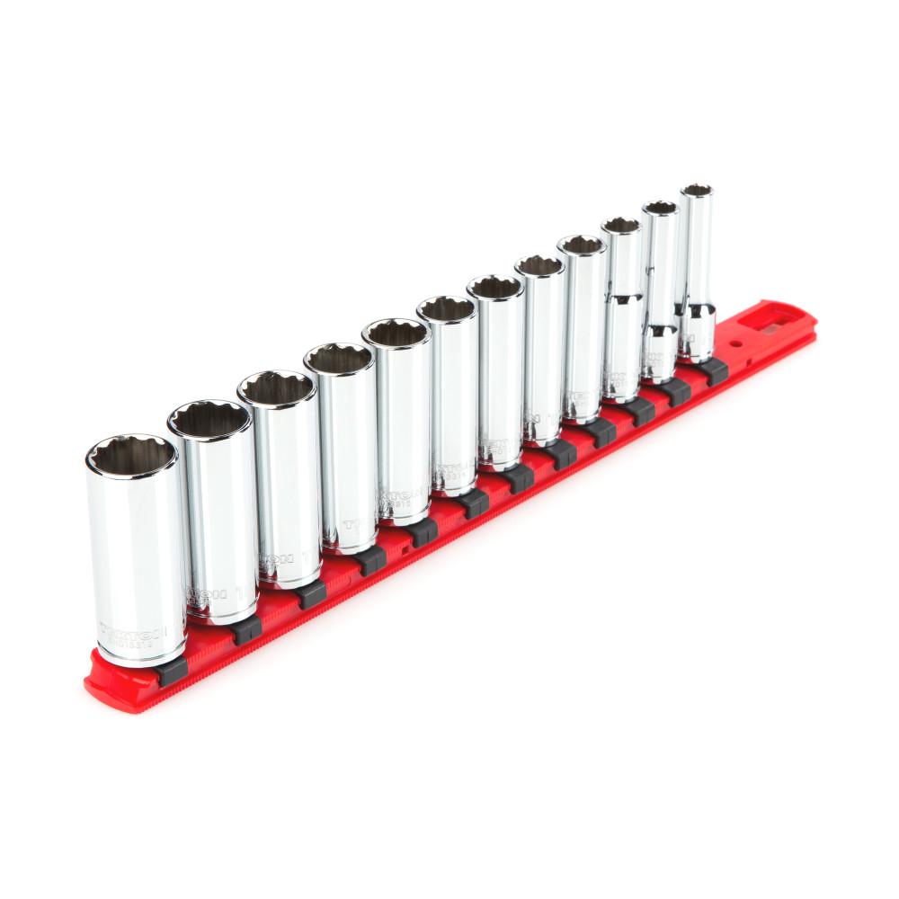 TEKTON 3/8 in. Drive Deep 12Point Socket Set (12Piece)SHD91108 The