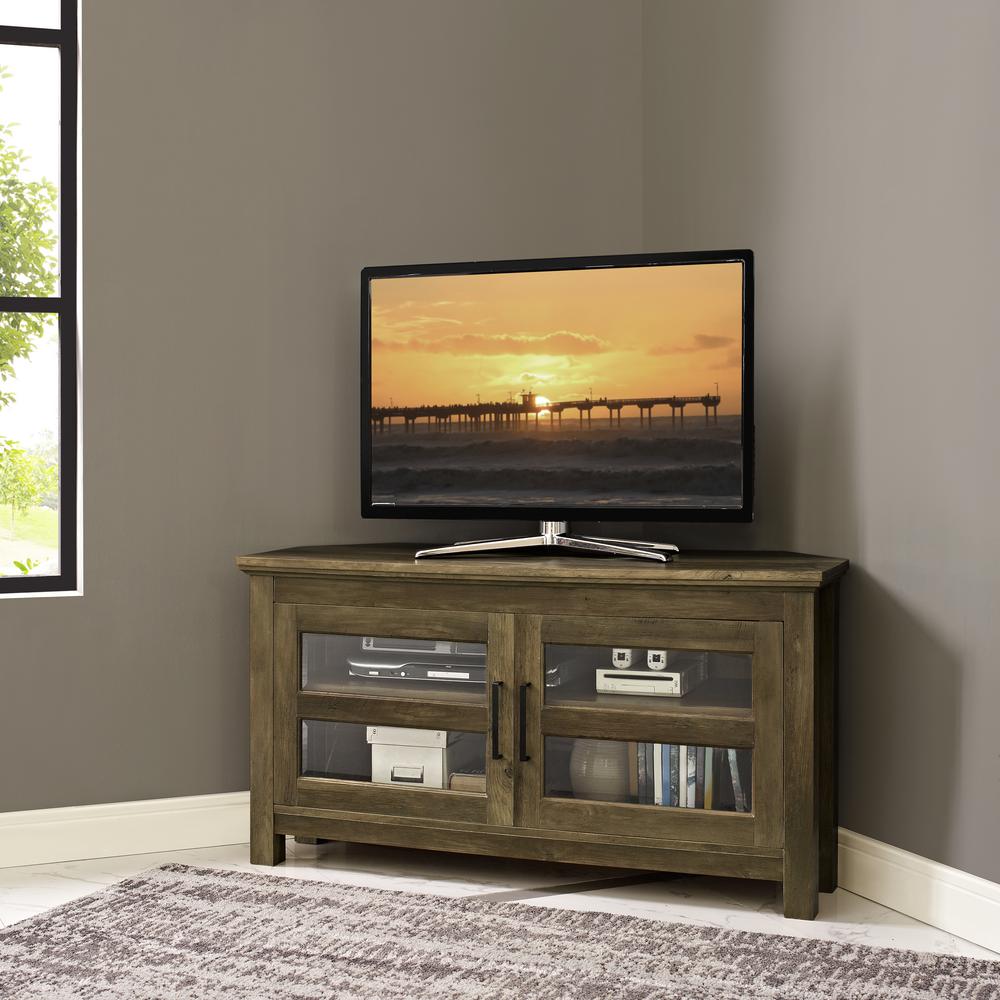 Walker Edison Furniture Company 44 In Rustic Oak Corner Wood Tv Walker Edison Furniture Company 44 In Rustic Oak Corner Wood Tv Console