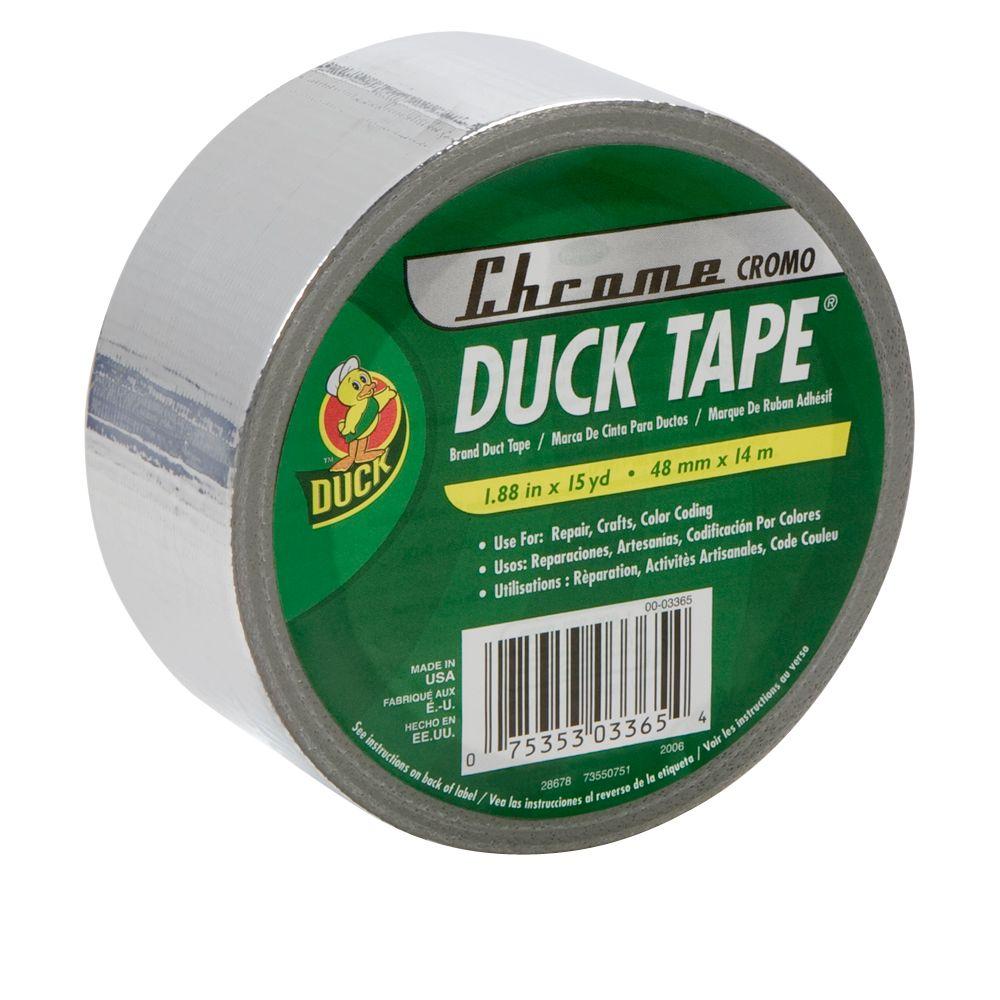 Duck 17/8 in. x 15 yds. Chrome AllPurpose Duct Tape888789 The Home Depot