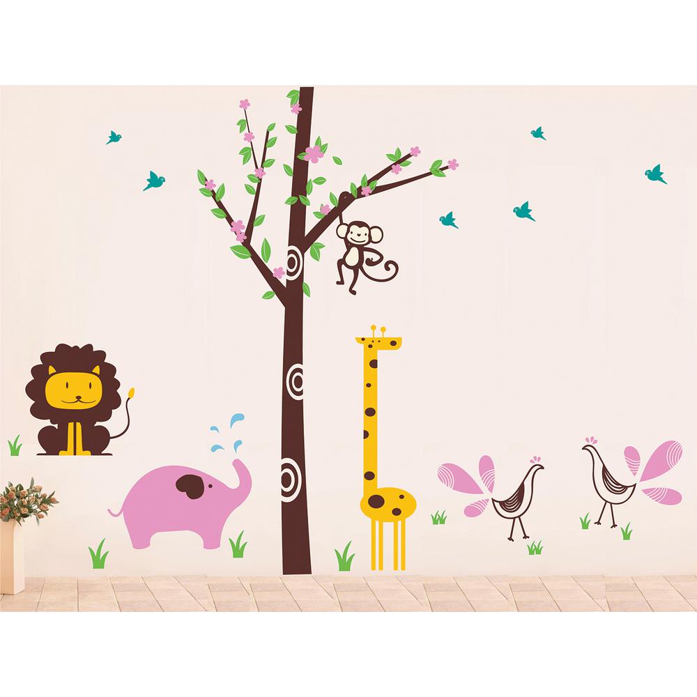 Pop Decors 156 In X 102 Yellow Giraffe Gray Elephant And Yellow Giraffe Gray Elephant And Turquoise