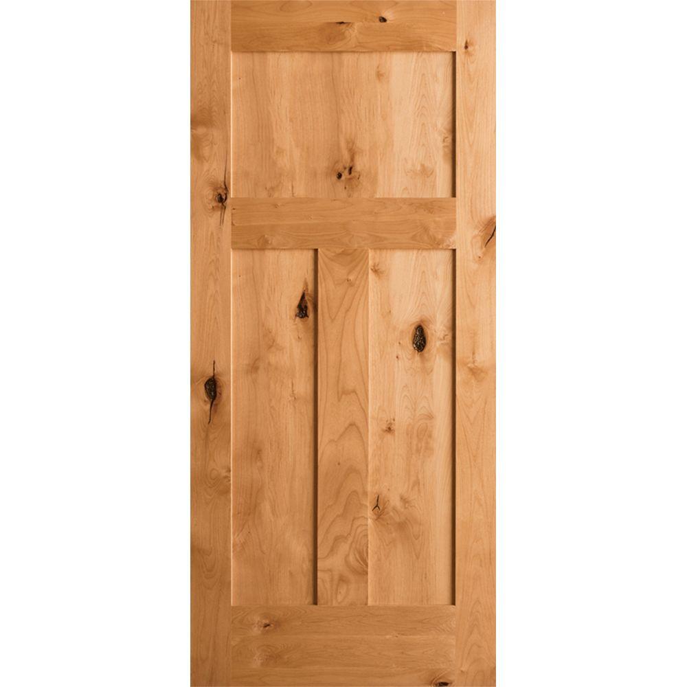 Krosswood Doors 32 In X 80 In Krosswood Craftsman 3 Panel Shaker
